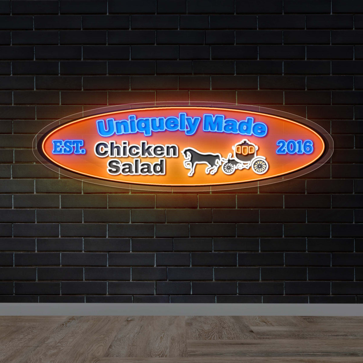UNIQUELY MADE CHICKEN SALAD | 2nd Version - Premium Neon Artwork