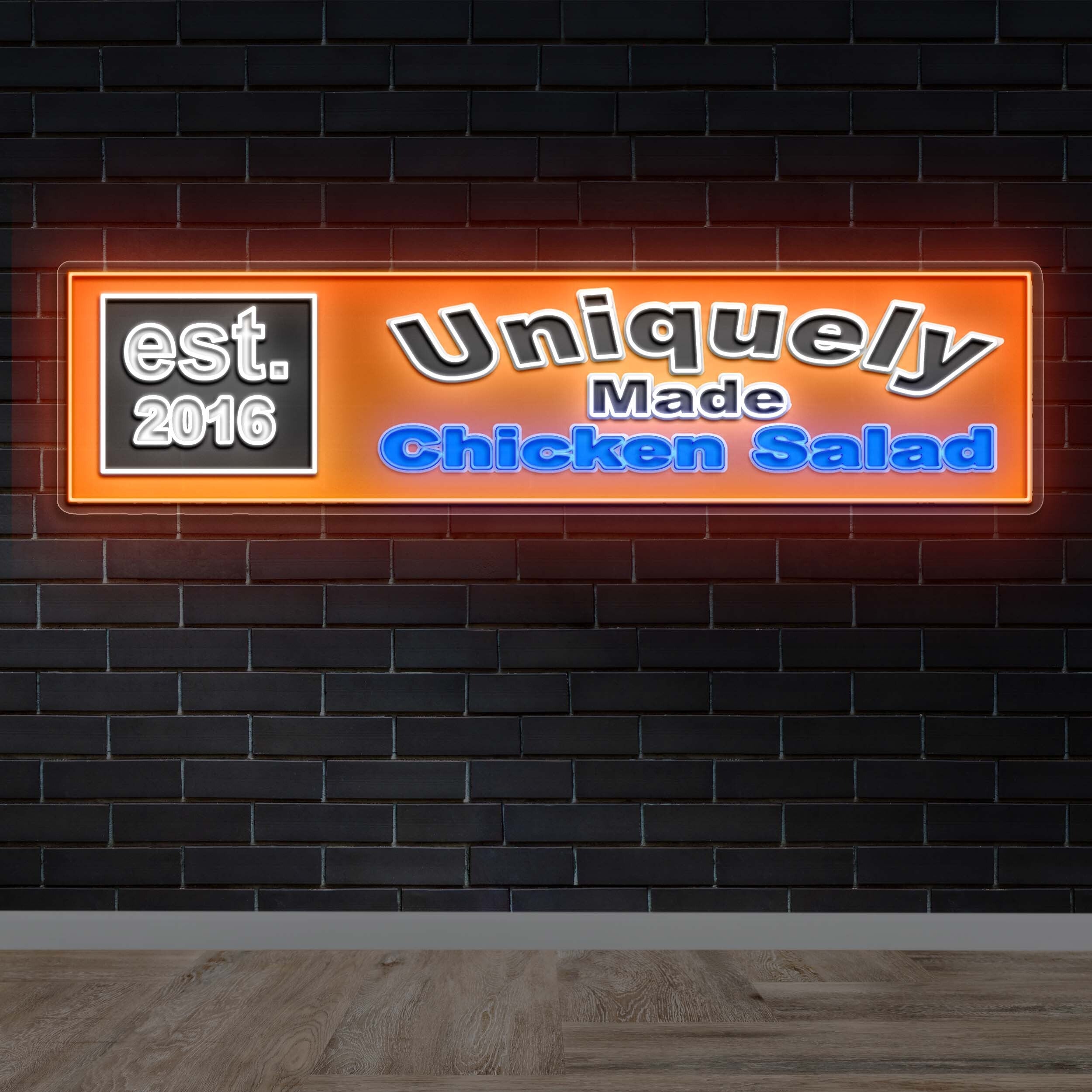 Uniquely Made Chicken Salad - Premium Neon Artwork