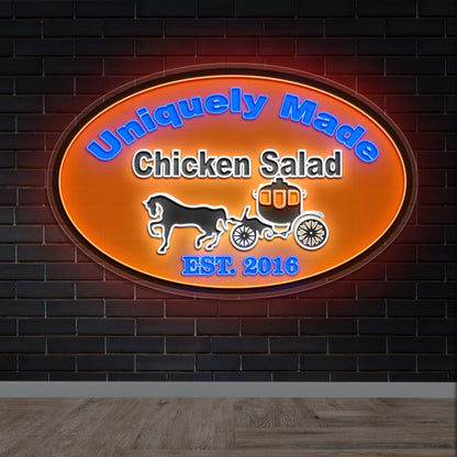 UNIQUELY MADE CHICKEN SALAD | 2nd Version - Premium Neon Artwork