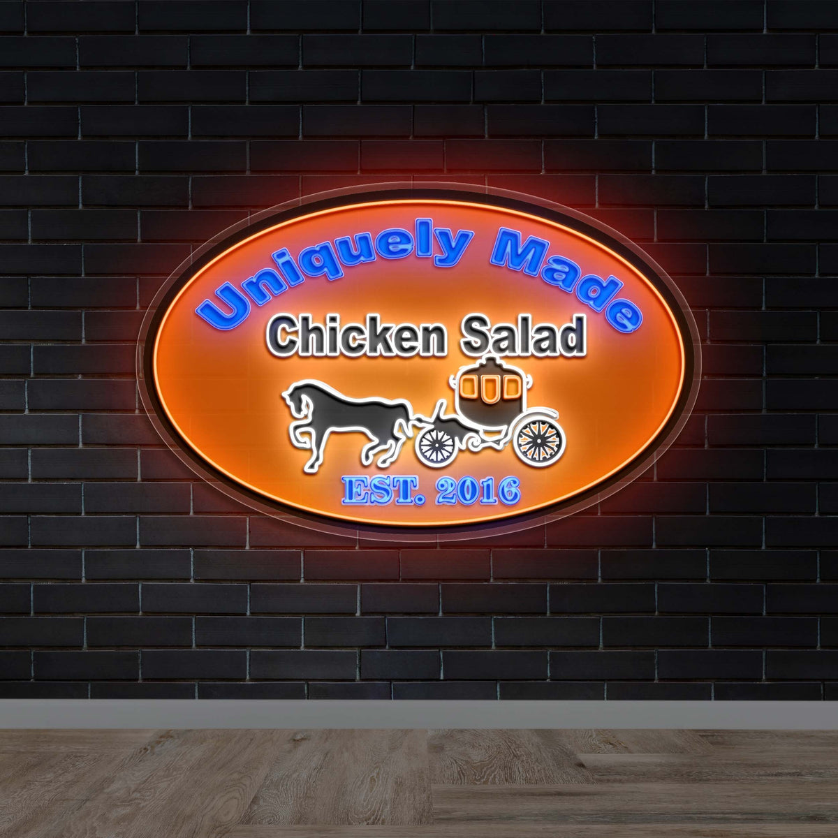UNIQUELY MADE CHICKEN SALAD | 2nd Version - Premium Neon Artwork