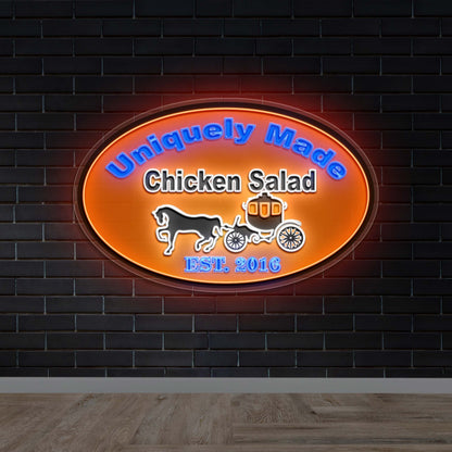 UNIQUELY MADE CHICKEN SALAD | 2nd Version - Premium Neon Artwork