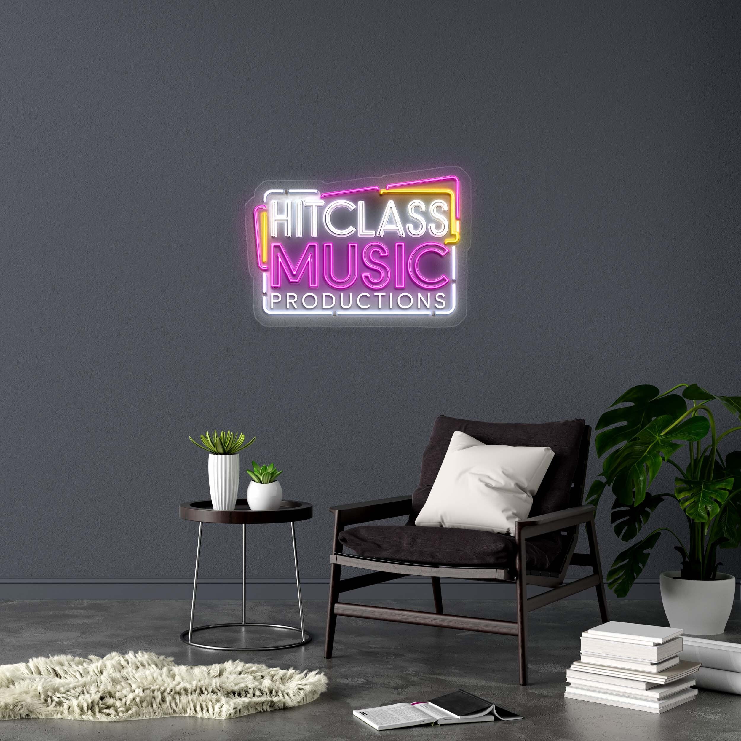 HIT CLASS MUSIC - Premium Neon Artwork
