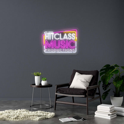 HIT CLASS MUSIC - Premium Neon Artwork