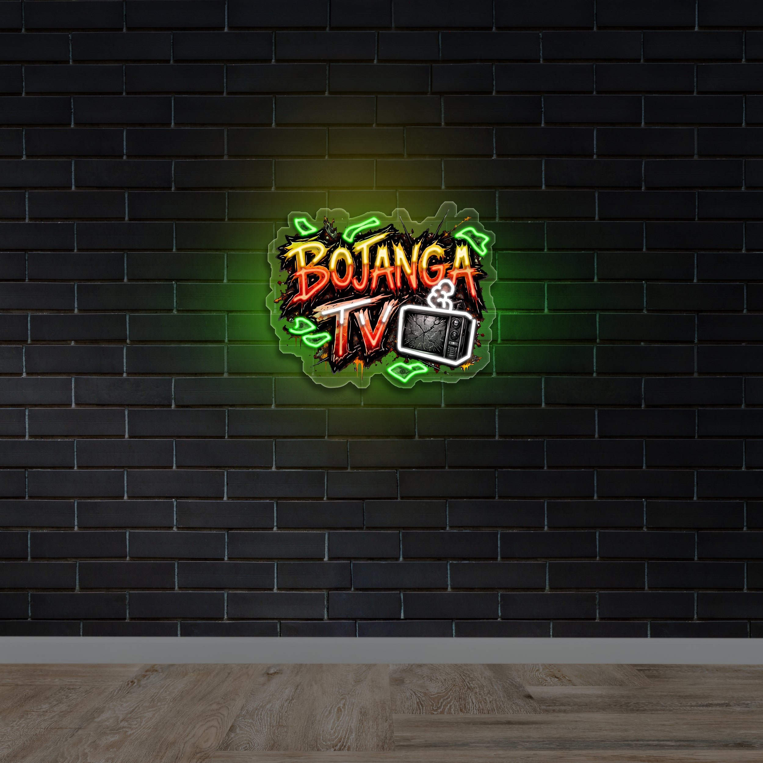 BOJANGA TV - Premium Neon Artwork