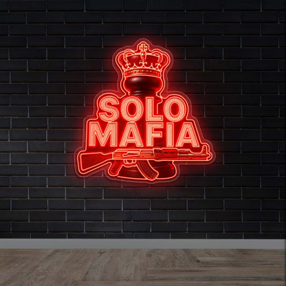 SOLO MAFIA - Premium Neon Artwork