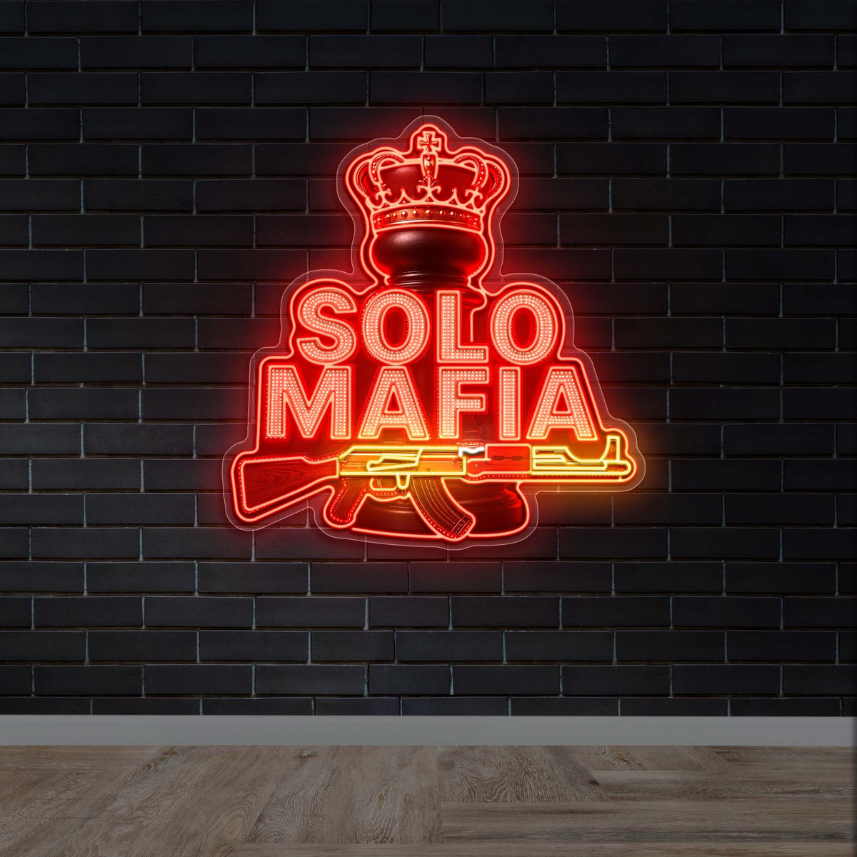 SOLO MAFIA - Premium Neon Artwork