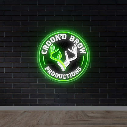 CROOK'D BROW - Premium Neon Artwork