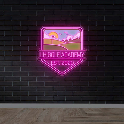 LH Golf Academy EST. 2020 - Premium Neon Artwork