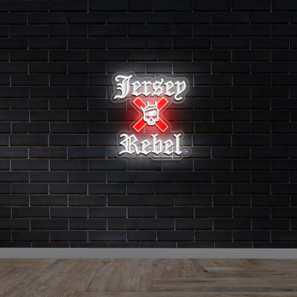 Jersey Rebel - Premium Neon Artwork