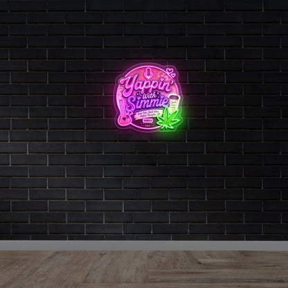 Yappin with Simmie - Premium Neon Artwork