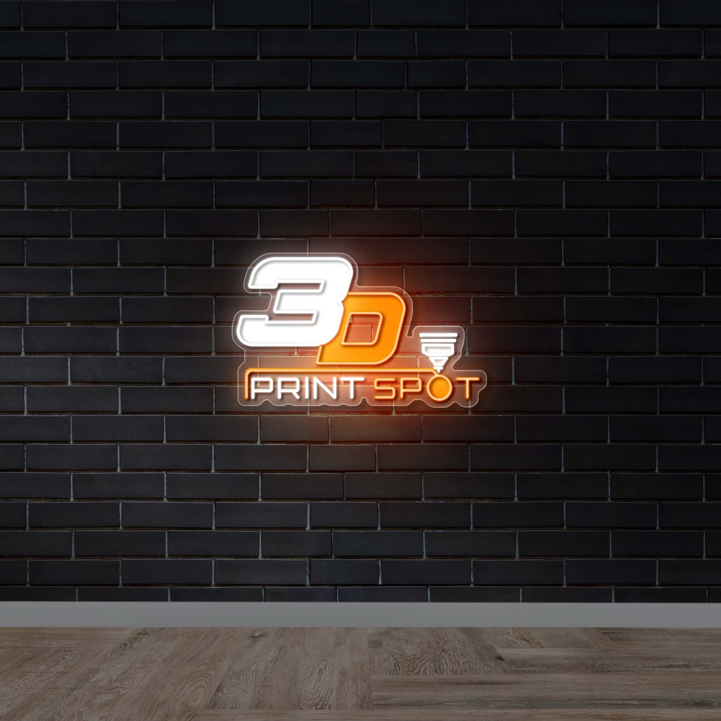 3D Print Spot - Premium Neon Artwork