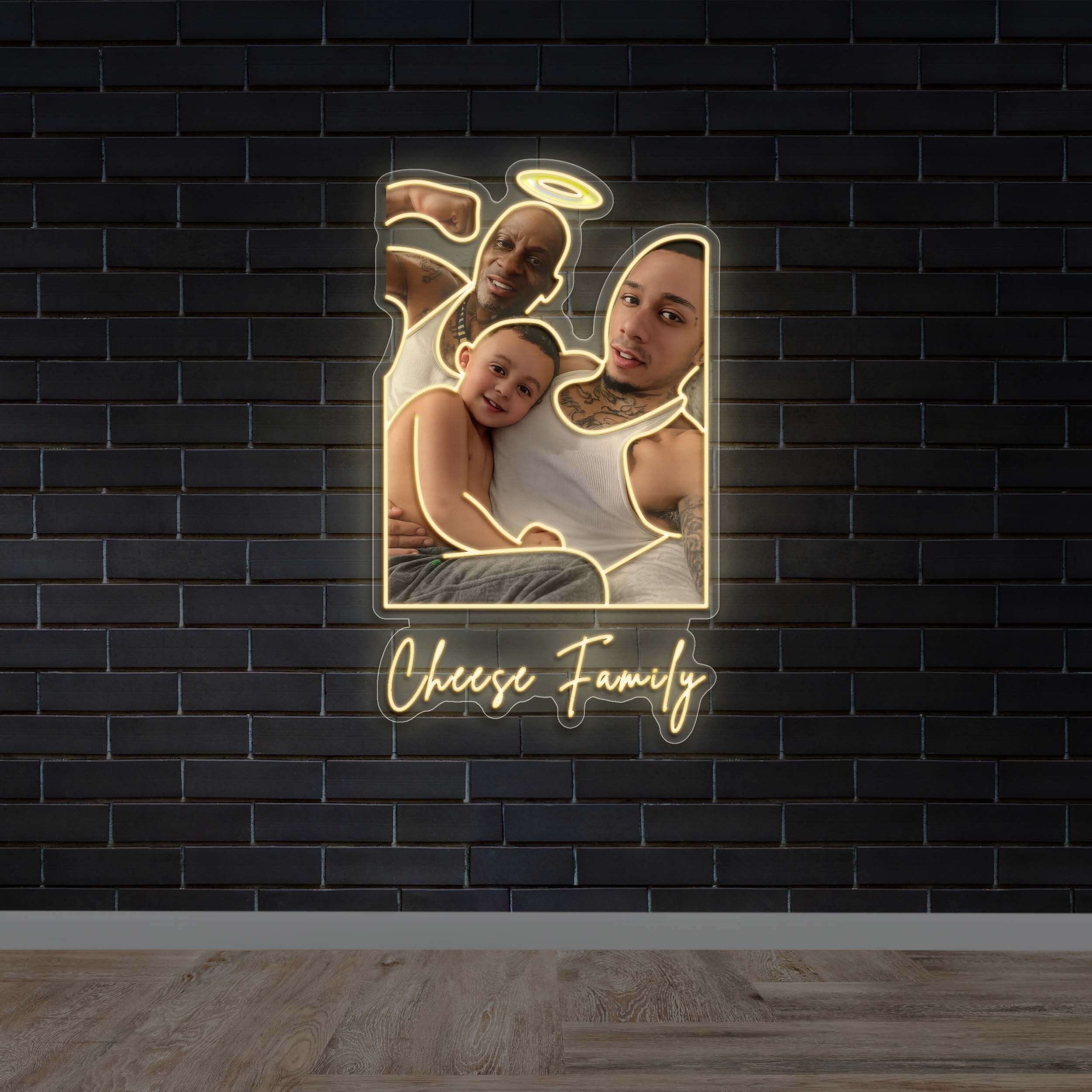 Cheese Family - Premium Neon Artwork