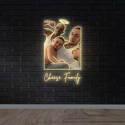 Cheese Family - Premium Neon Artwork