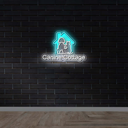 Canine Cottage – Premium Neon Artwork