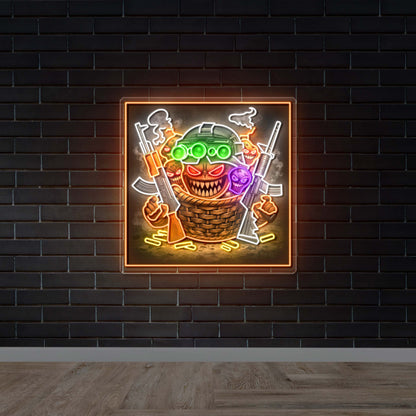 Muffinbasket69 logo - Premium Neon Artwork