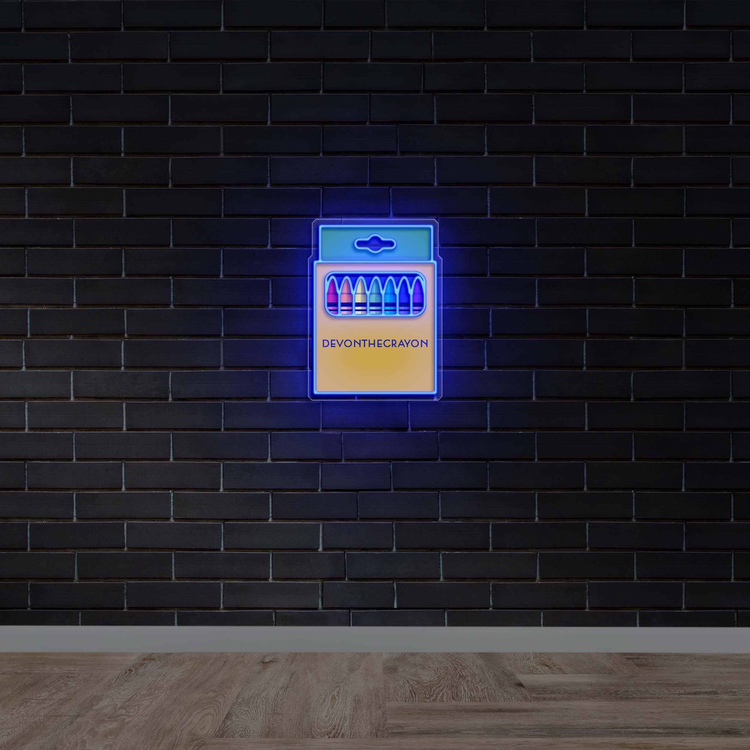 Devon The Crayon - Premium Neon Artwork
