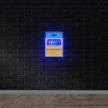 Devon The Crayon - Premium Neon Artwork