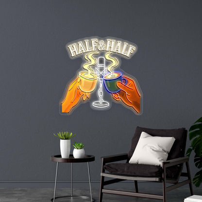 HALF&HALF - Premium Neon Artwork