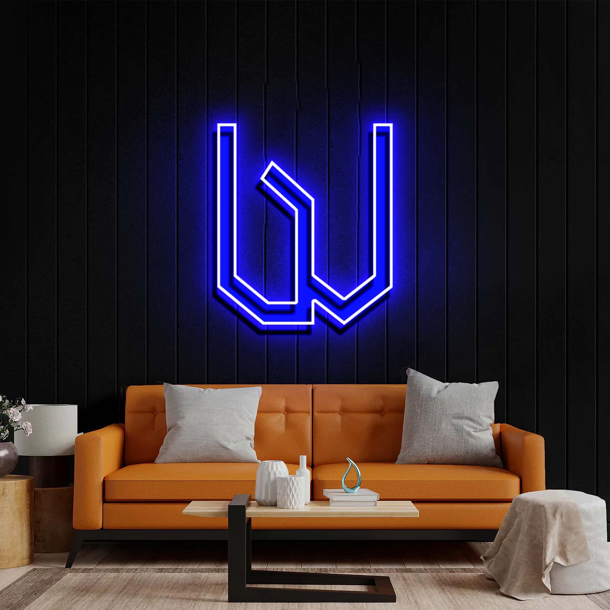 W - Premium Neon Artwork