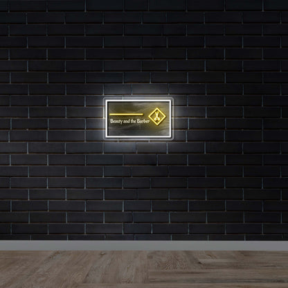 BEAUTY AND THE BARBER - Premium Neon Artwork
