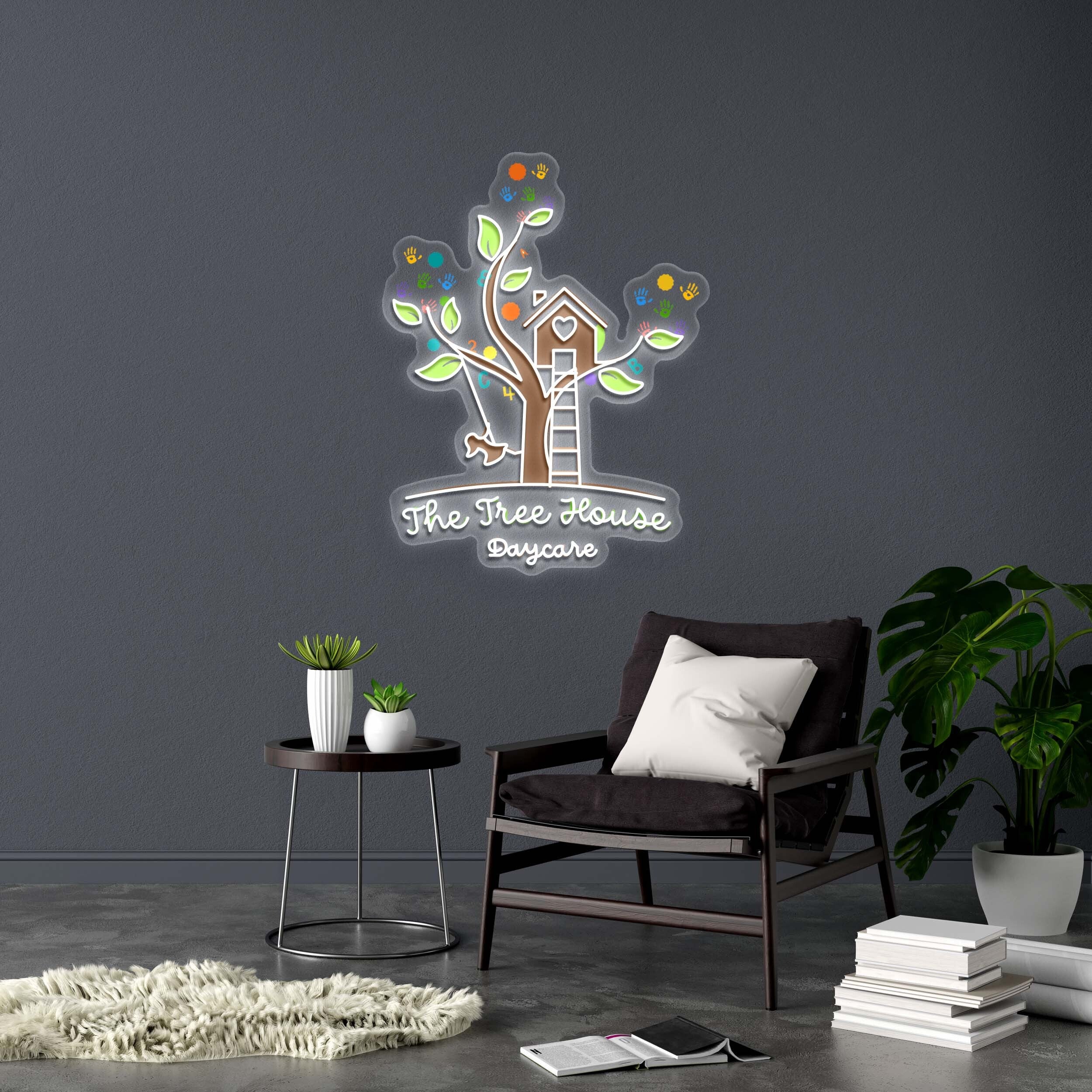 The Tree House Daycare - Premium Neon Artwork