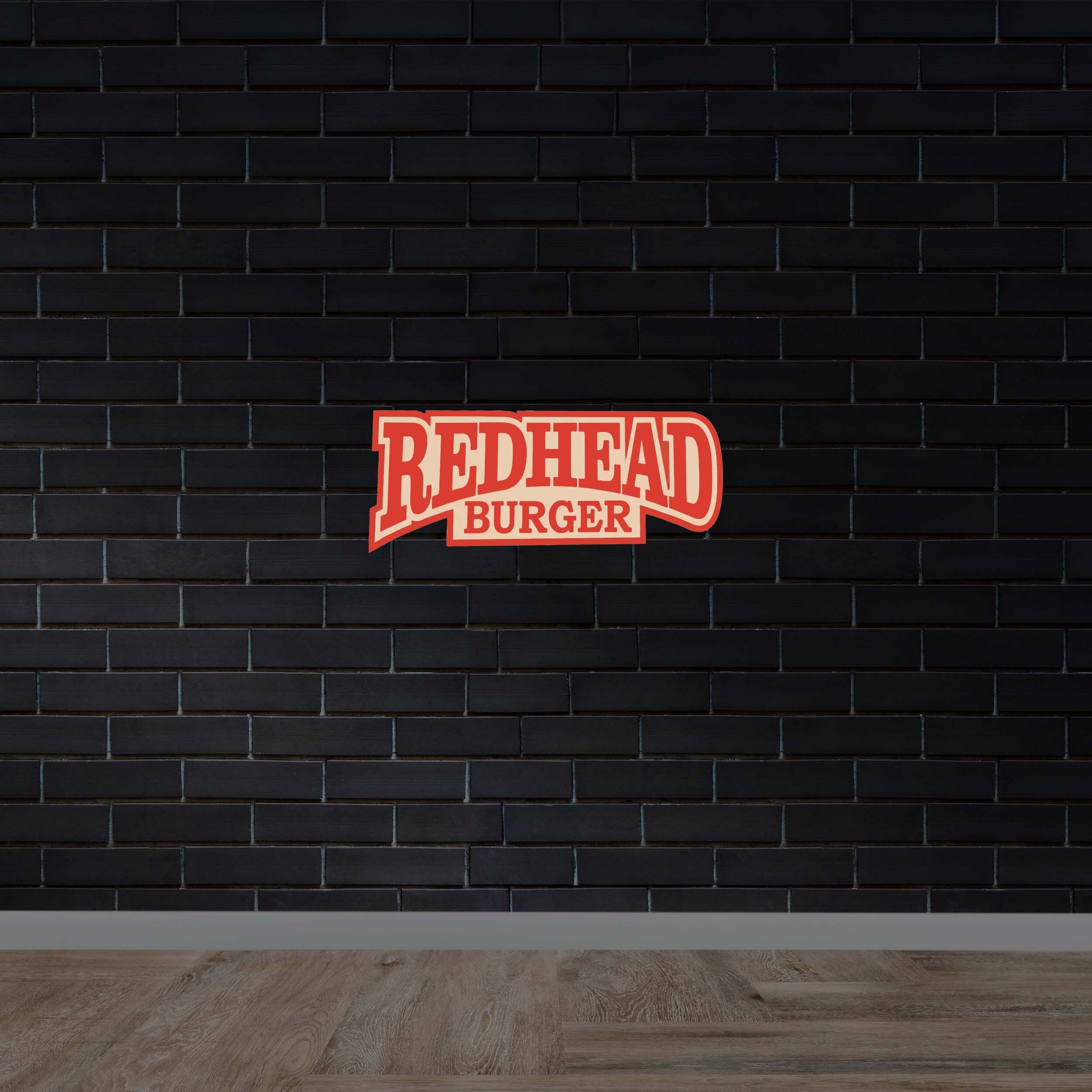 REDHEAD BURGER | UV-Print - Premium Neon Artwork