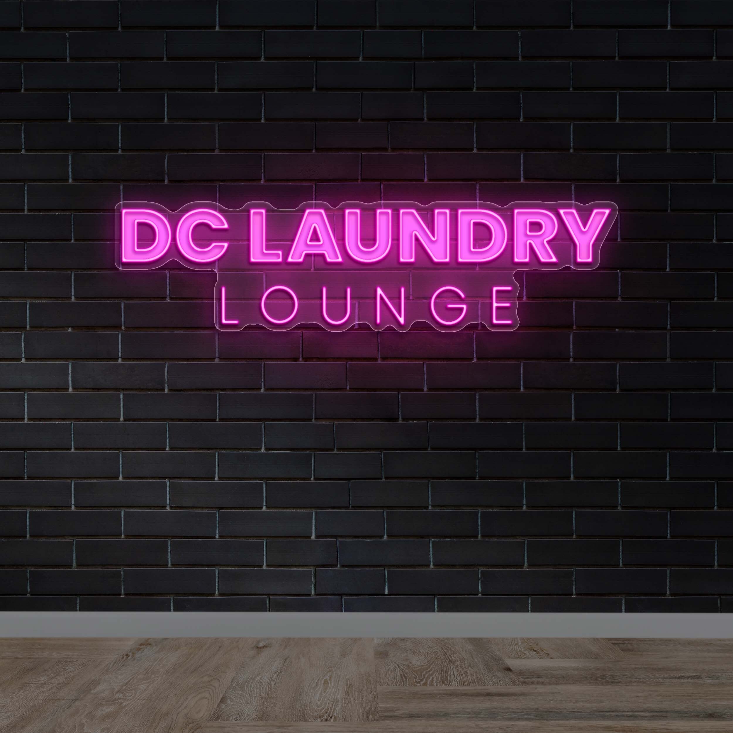 DC LAUNDRY LOUNGE | Text only - Premium Neon Artwork