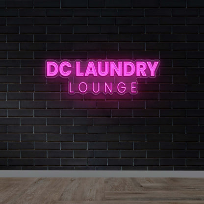 DC LAUNDRY LOUNGE | Text only - Premium Neon Artwork
