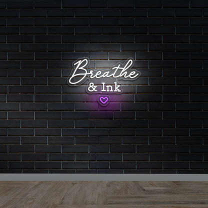 Breathe & Ink - Premium Neon Artwork