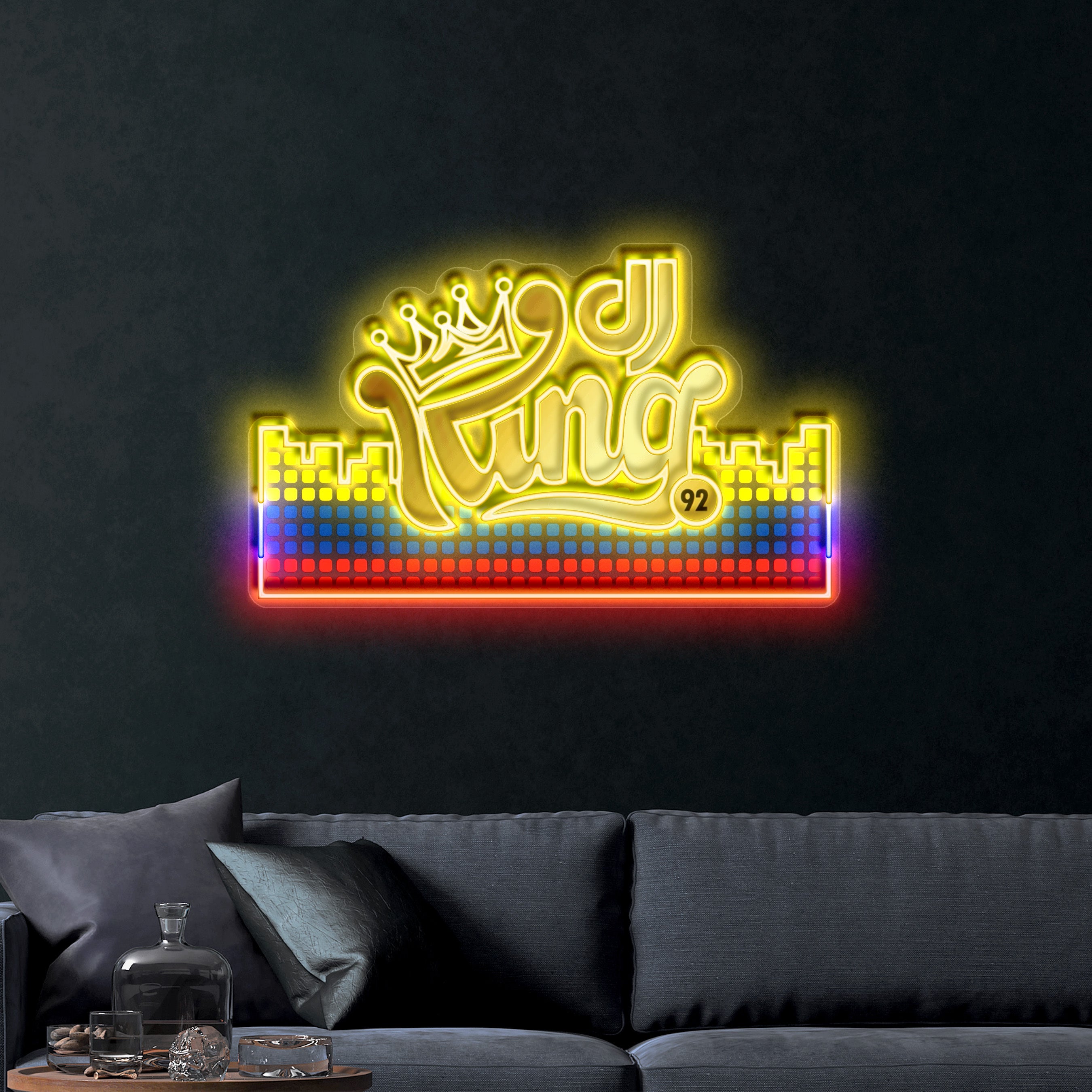 King – Premium Neon Artwork