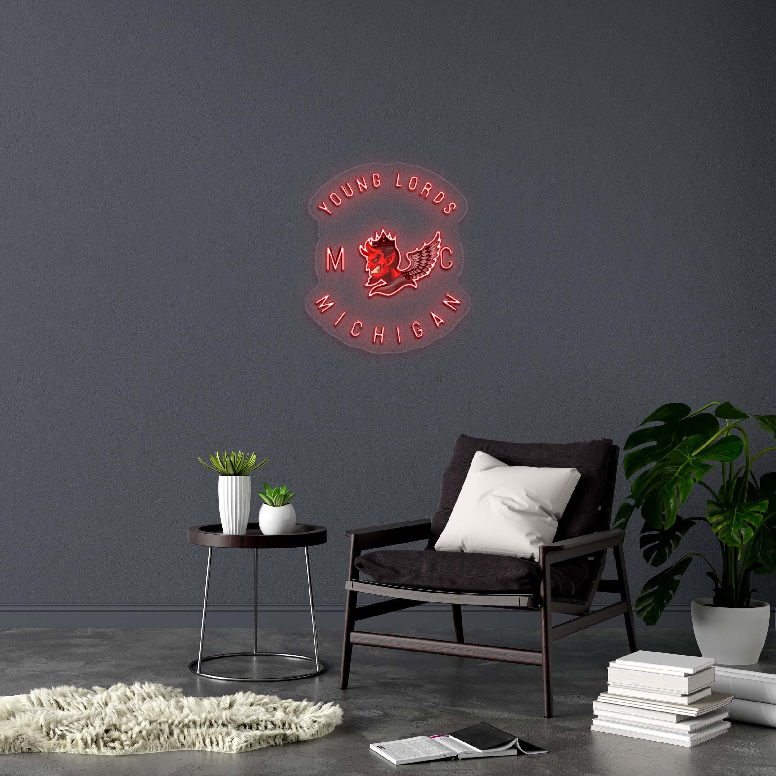YOUNG LORDS MICHIGAN - Premium Neon Artwork