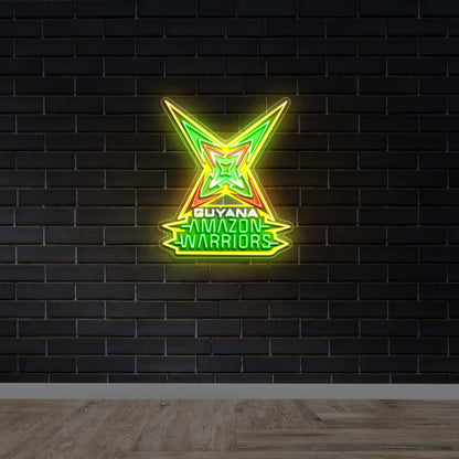 Guyana Amazon Warriors - Premium Neon Artwork