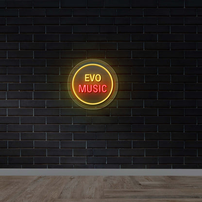 EVO MUSIC - Premium Neon Artwork