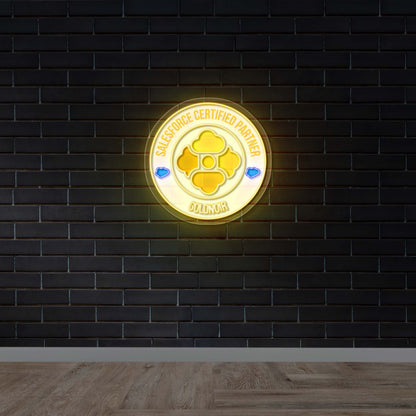 Salesforce Certified Partner - Premium Neon Artwork