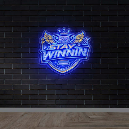 STAY WINNIN - Premium Neon Artwork