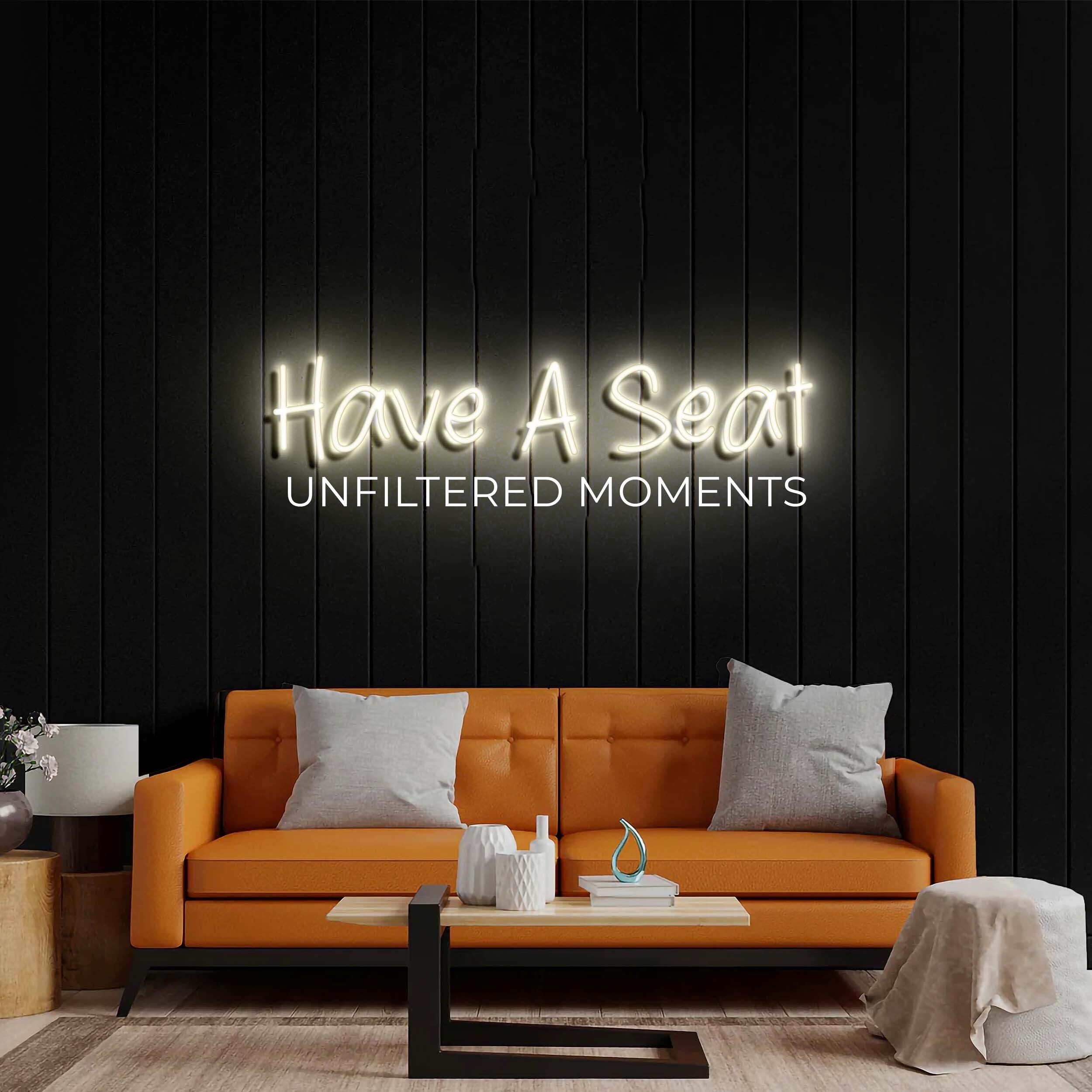 Have A Seat - Premium Neon Artwork