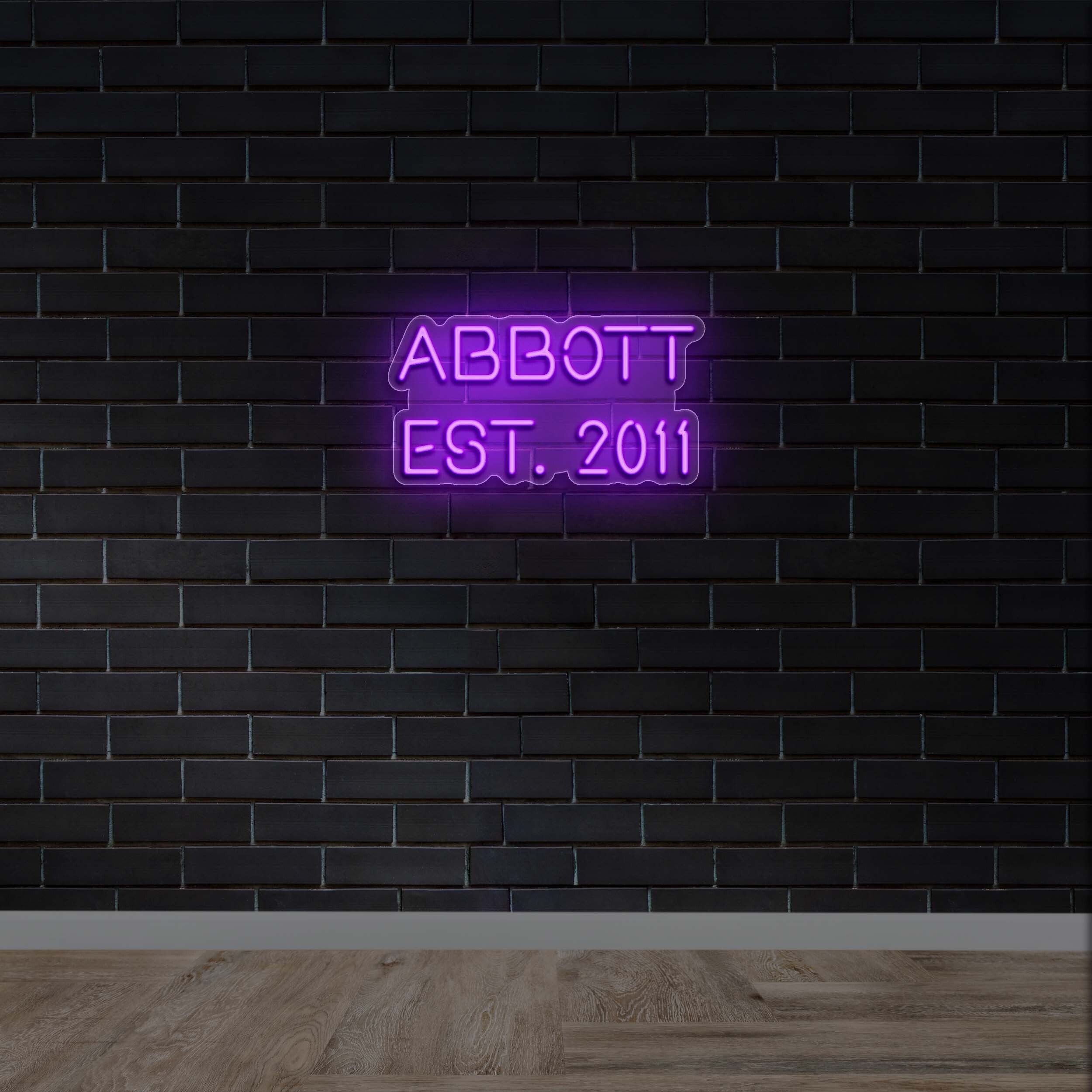 ABBOTT EST. 2011 - Premium Neon Artwork