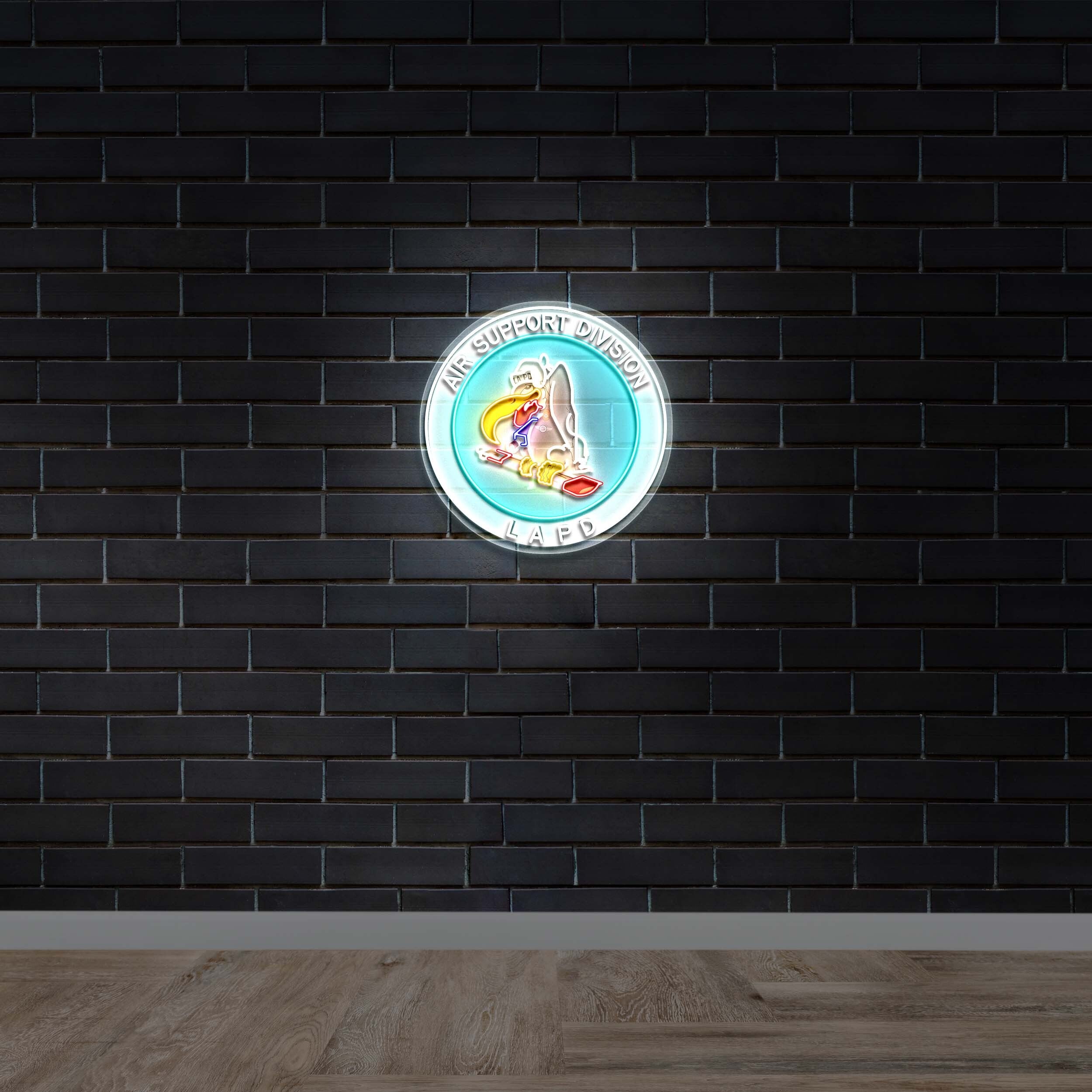 AIR SUPPORT DIVISION LAPD - Premium Neon Artwork