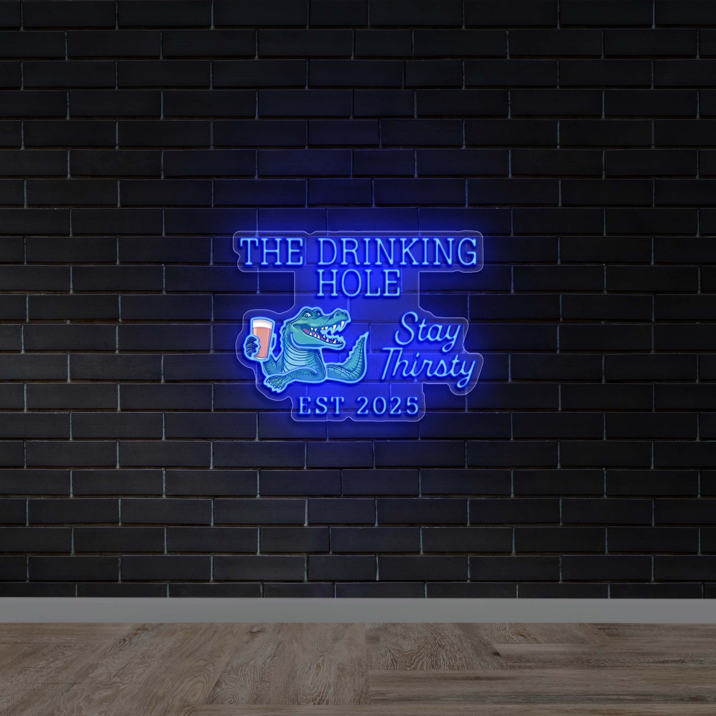 THE DRINKING HOLE - Premium Neon Artwork