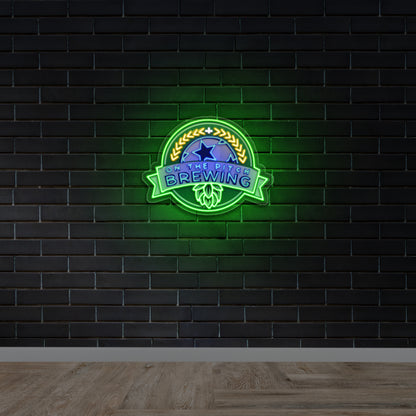 ON THE PITCH BREWING - Premium Neon Artwork