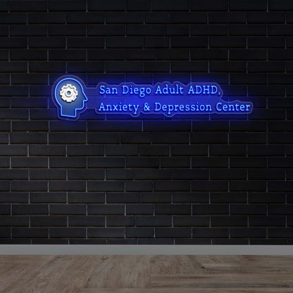 San Diego Adult ADHD, Anxiety & Depression Center - Premium Neon Artwork