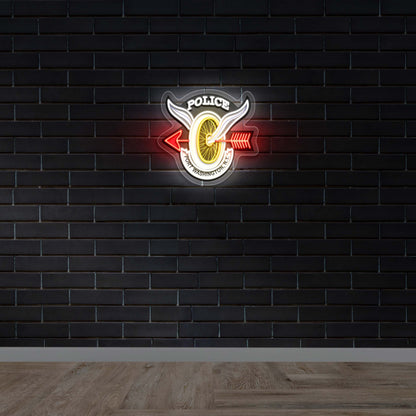 Police - Premium Neon Artwork