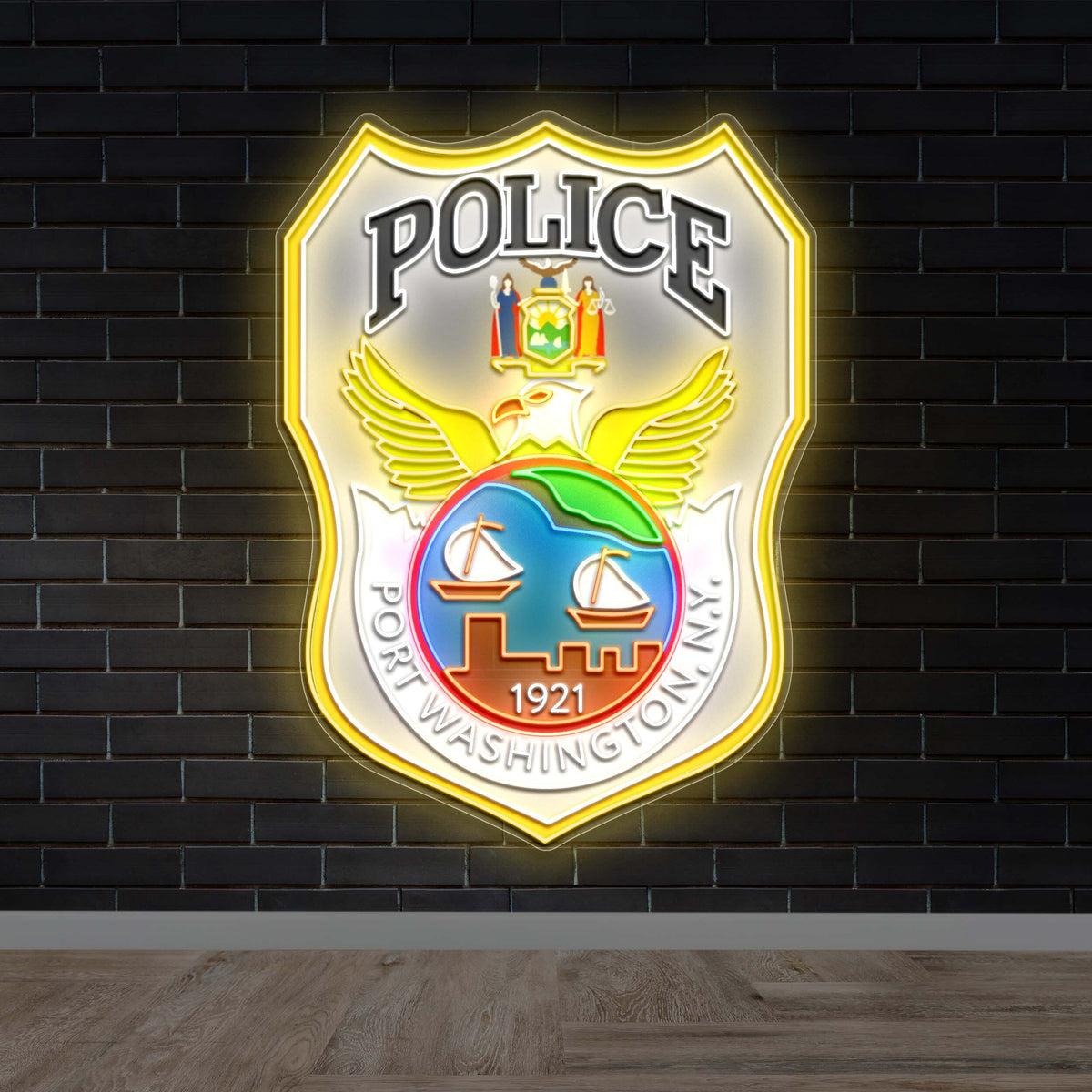 Port Washington Police Department - Premium Neon Artwork