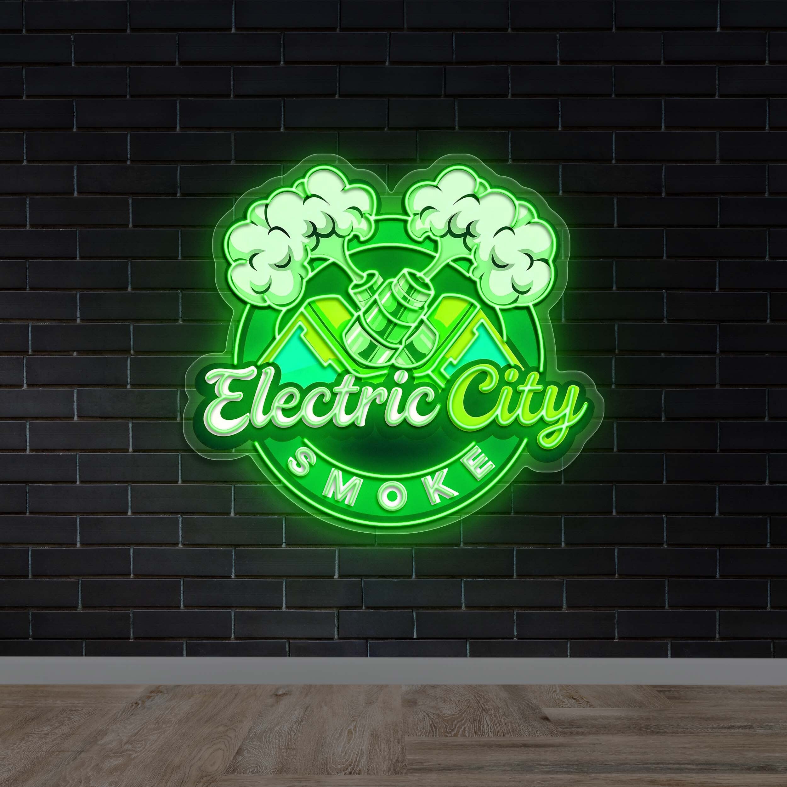 Electric City Smoke - Premium Neon Artwork