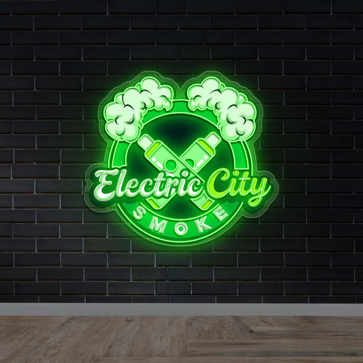 Electric City Smoke - Premium Neon Artwork