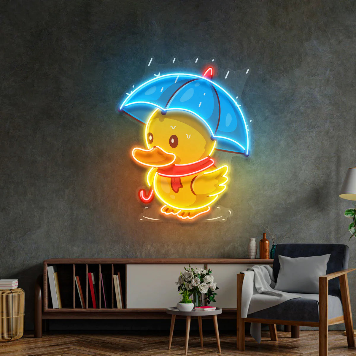 WATER DUCK - Premium Neon Artwork