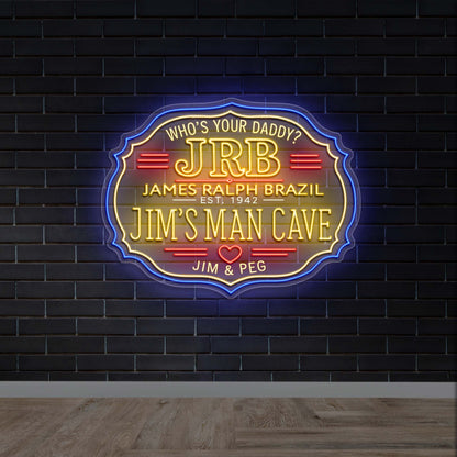JRB Jim’s Man Cave - Premium Neon Artwork