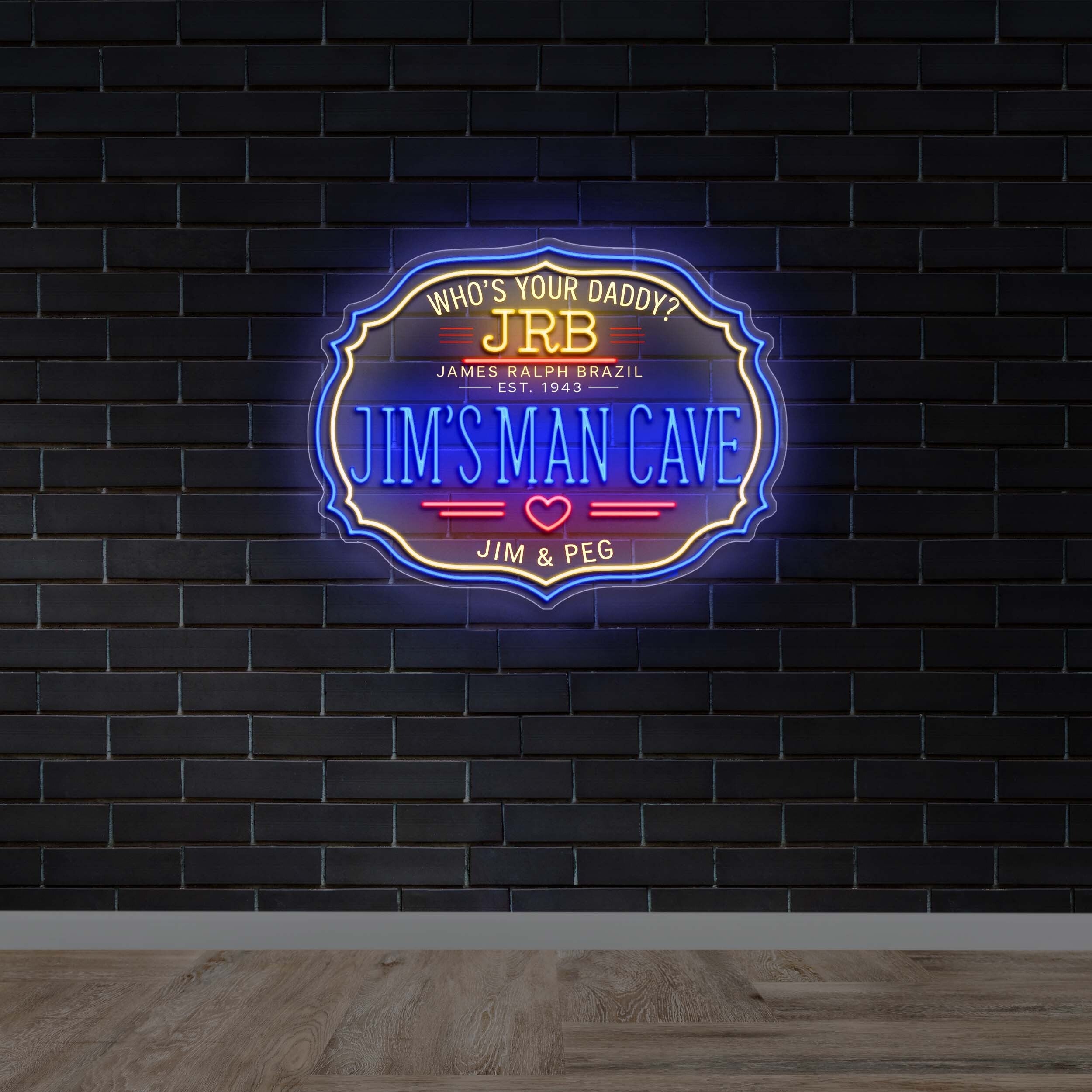 JRB Jim’s Man Cave - Premium Neon Artwork