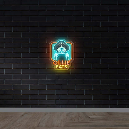 OLLIE EATS - Premium Neon Artwork