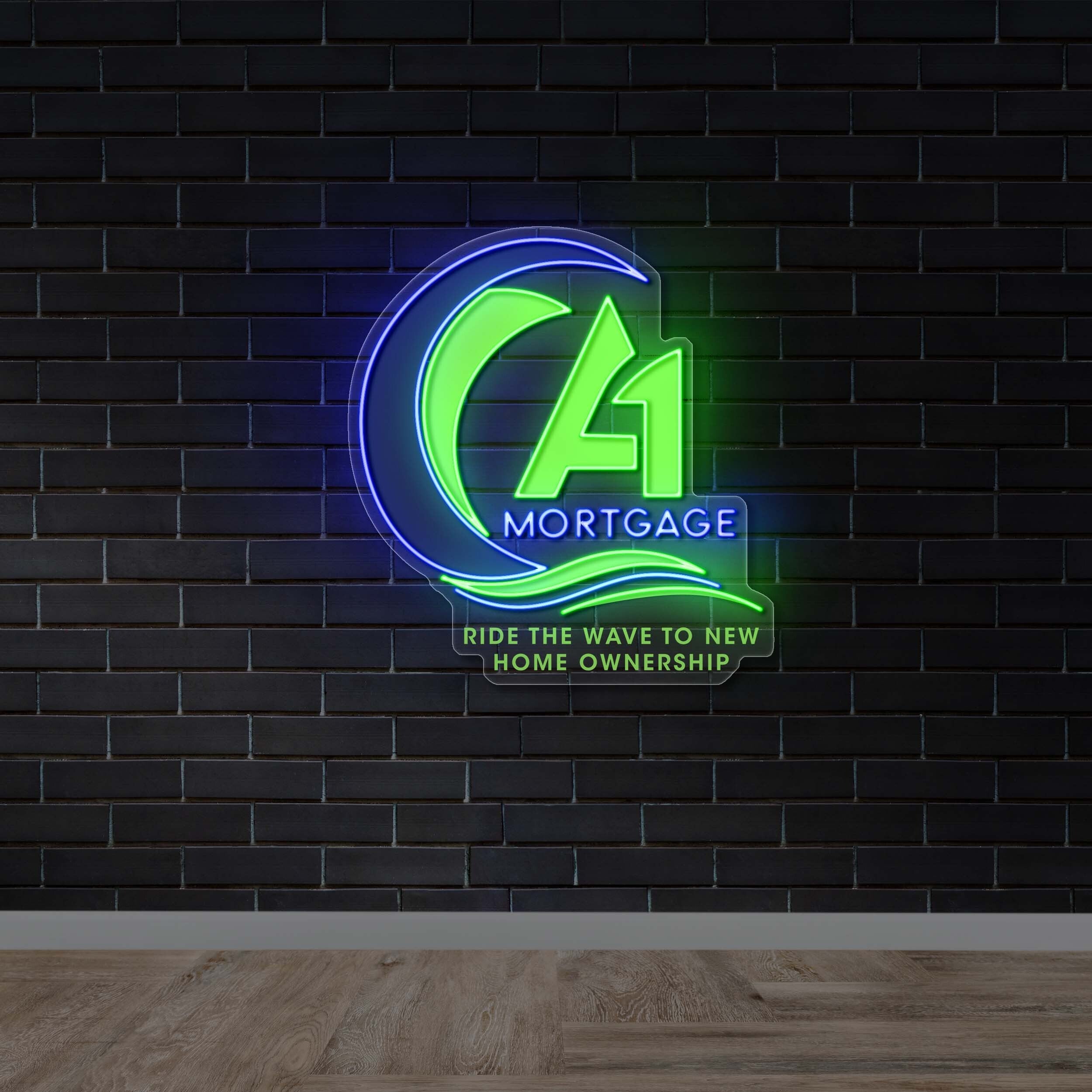 A1 Mortgage - Premium Neon Artwork